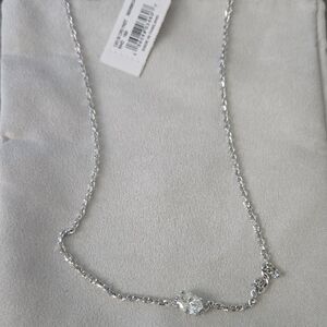 Kendra Scott Silver Necklace with Crystal Accent